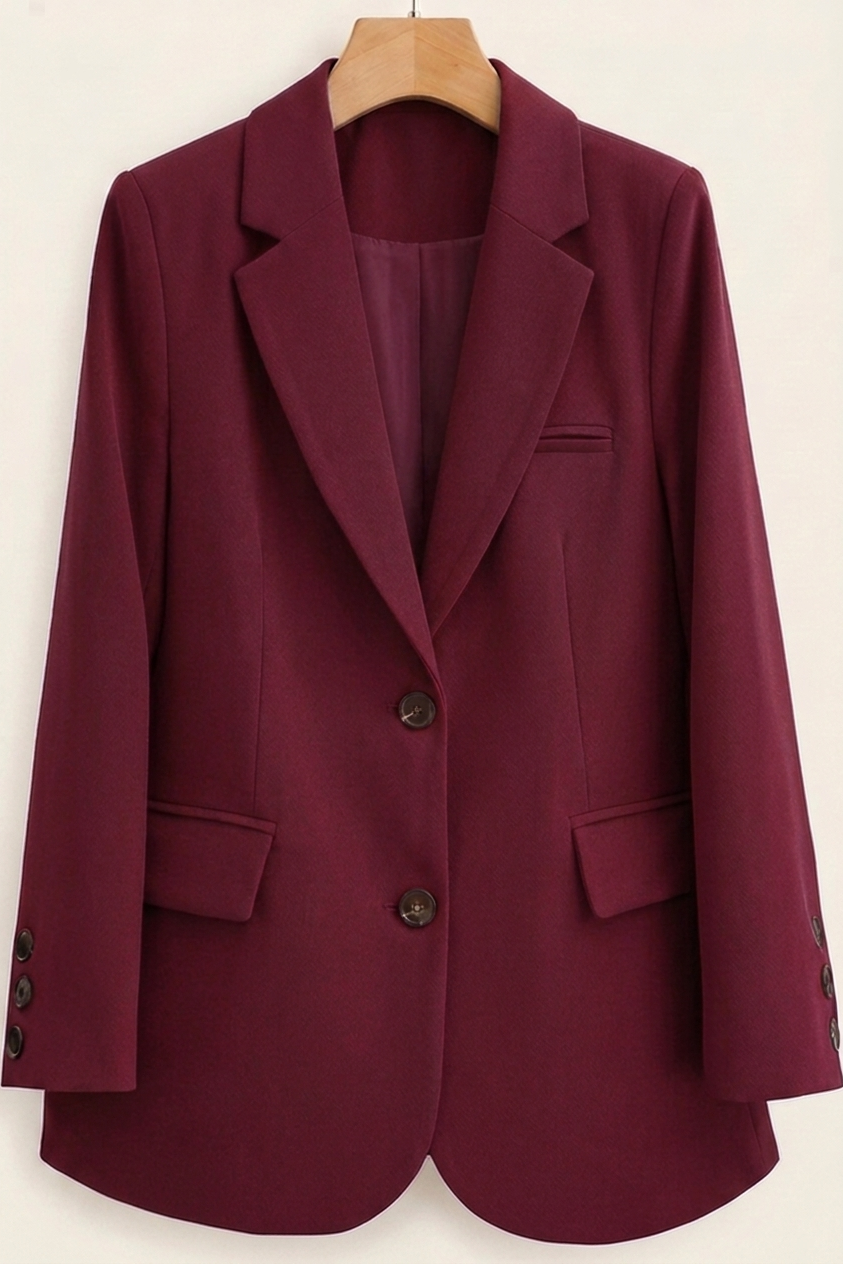 Lidia | Chaqueta Americana de Dos Botones Mujer Cuello Solapa