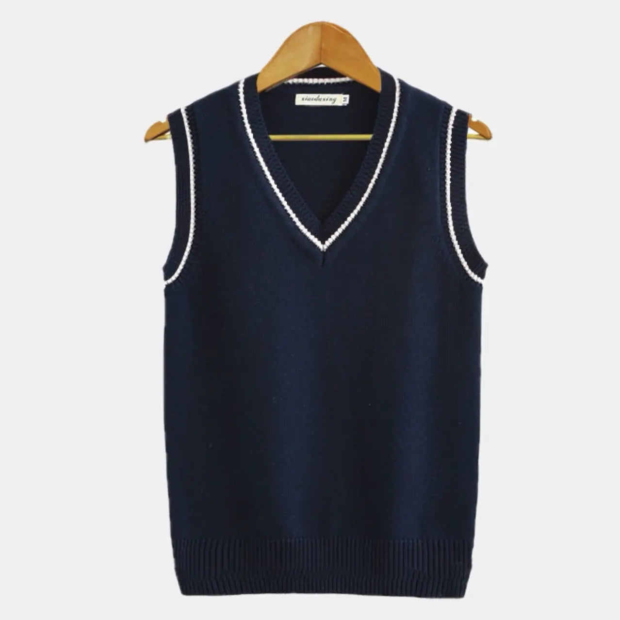 Lidia | Gilet Chaleco de Punto Mujer Cuello V Cable Knit