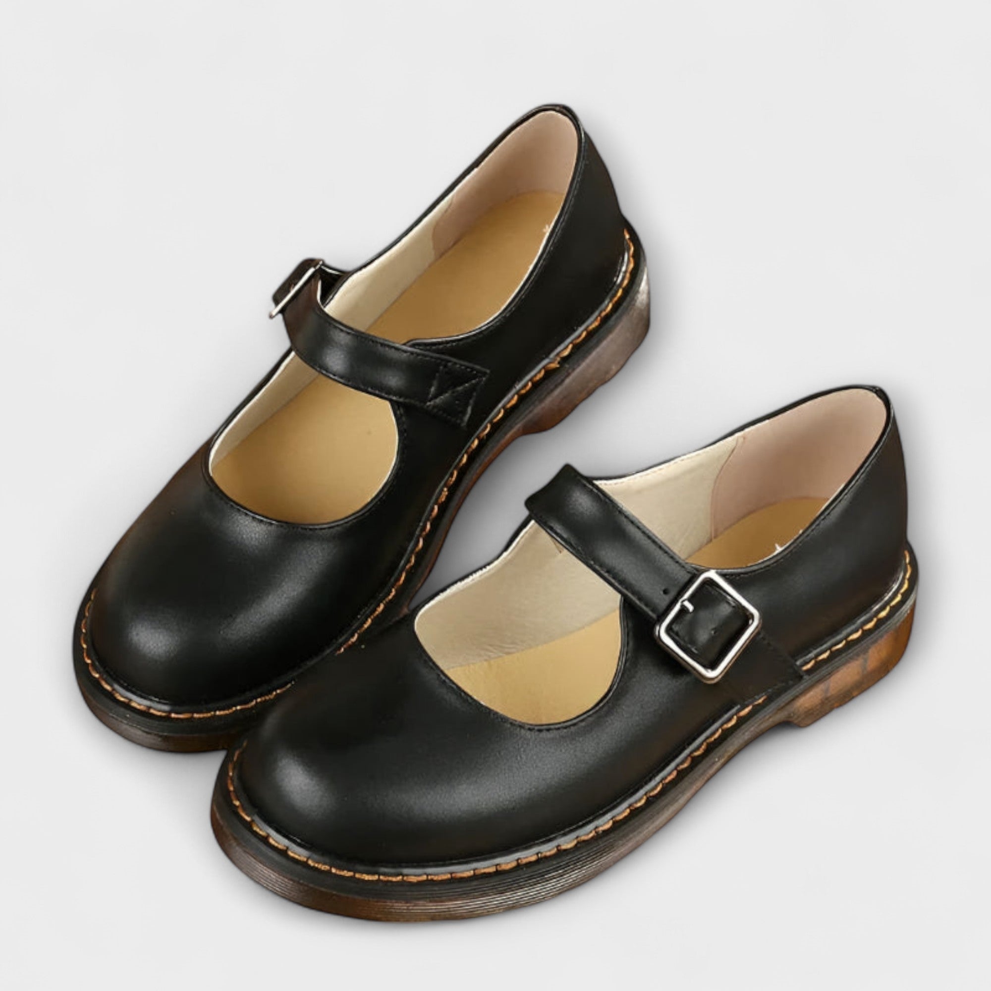 Lidia | Mary Jane Shoes Mujer Piel Hebilla