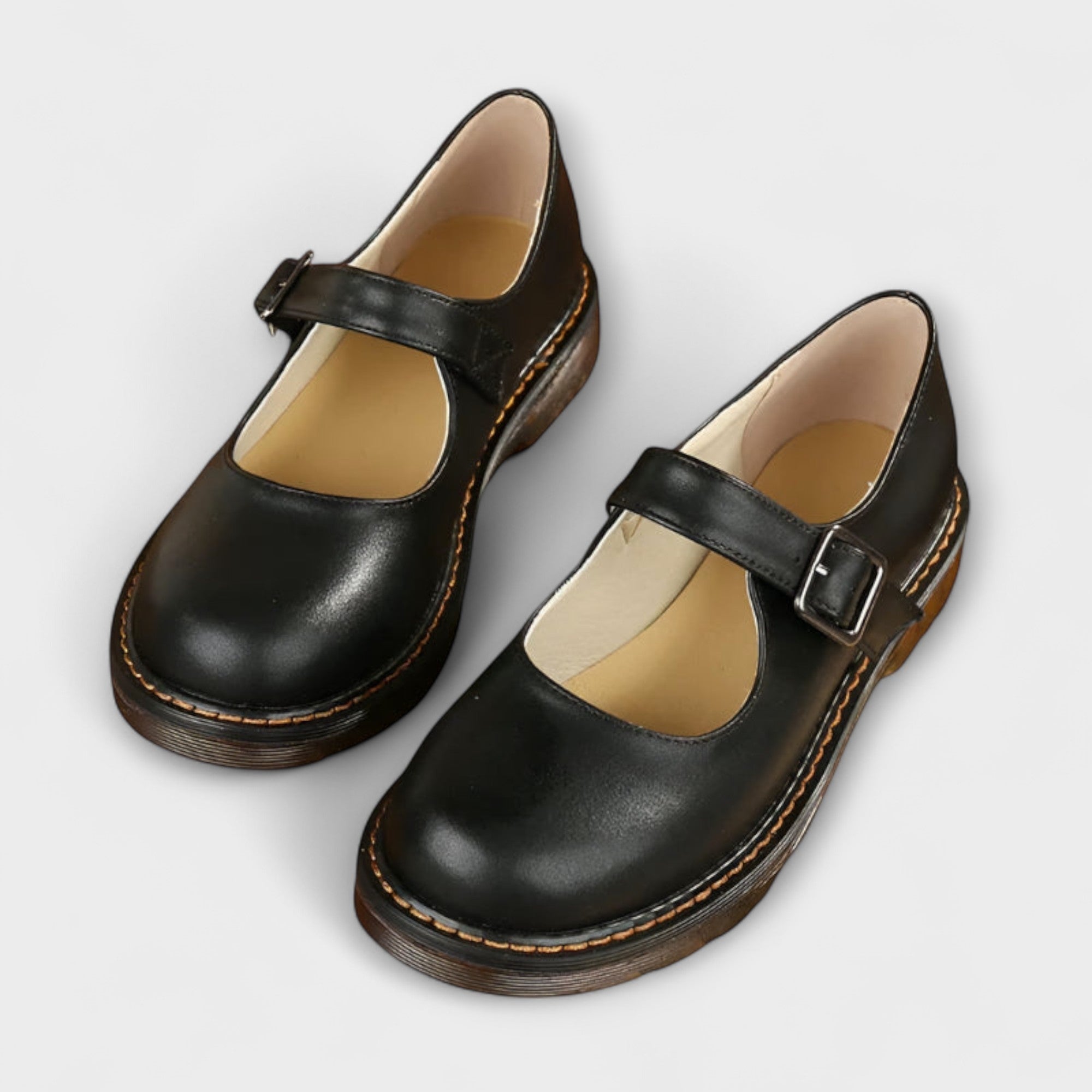 Lidia | Mary Jane Shoes Mujer Piel Hebilla