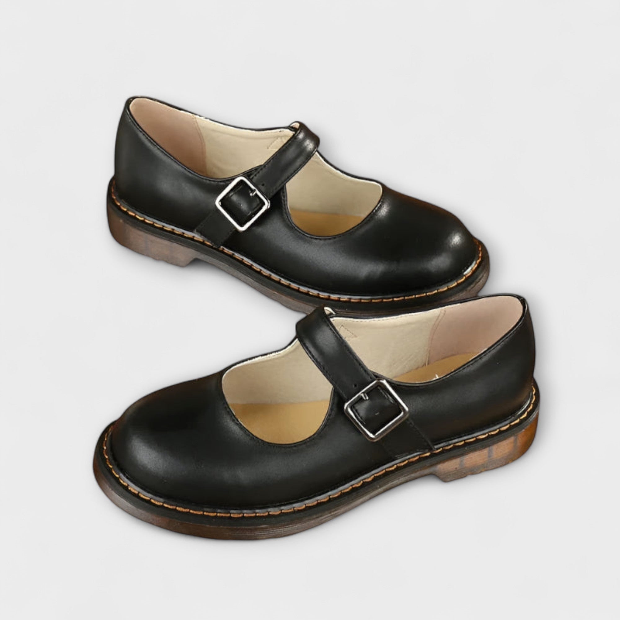 Lidia | Mary Jane Shoes Mujer Piel Hebilla