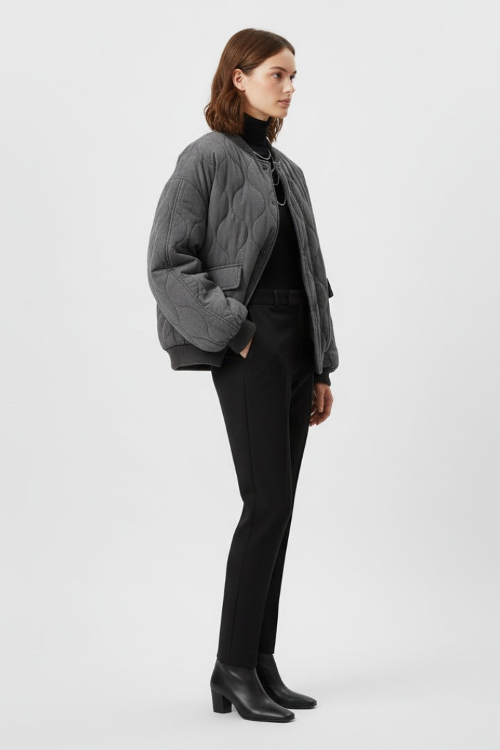 Lola | Chaqueta Bomber Acolchada Mujer Oversize Botones Presión