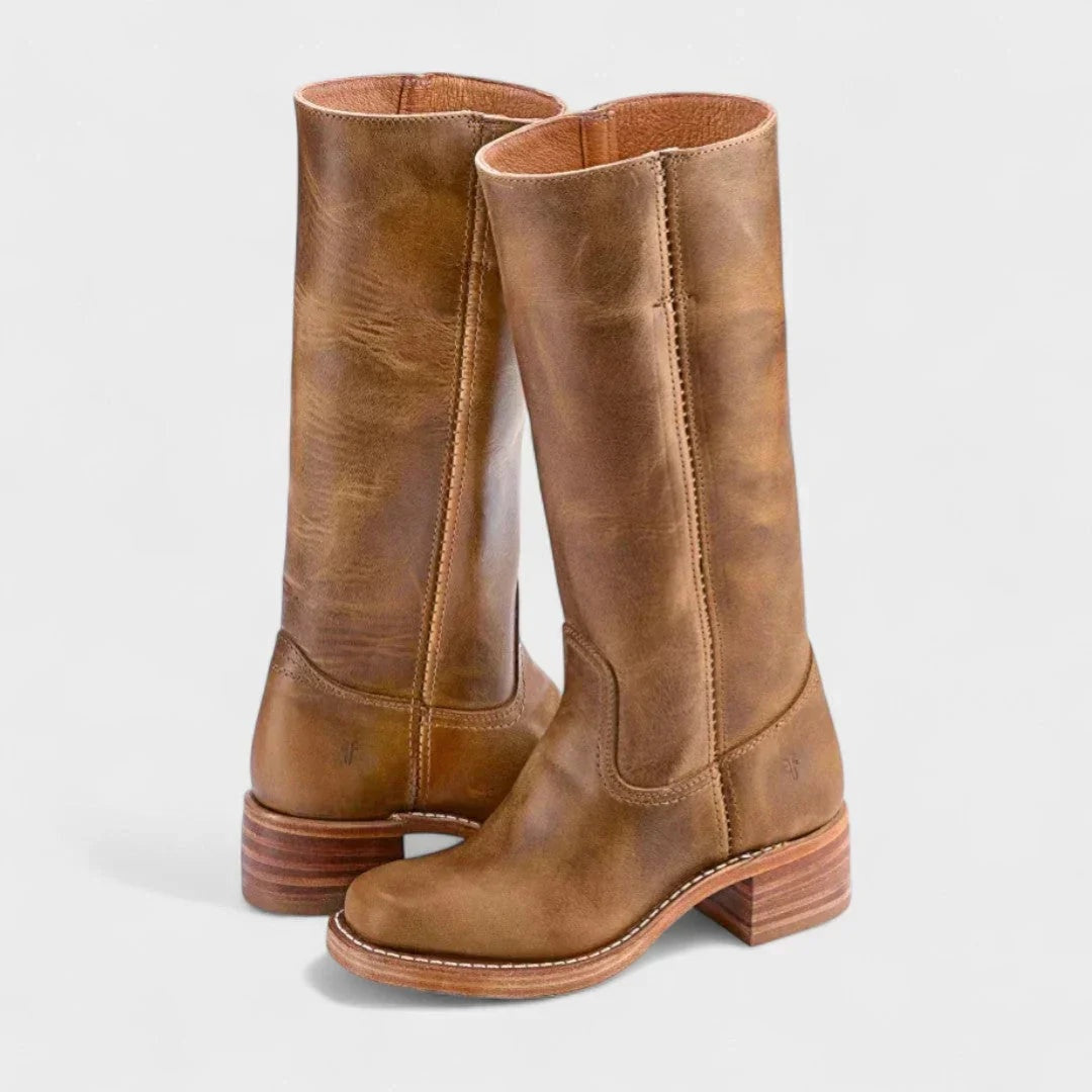 Lorena | Botas Vaqueras de Piel Mujer Caña Alta