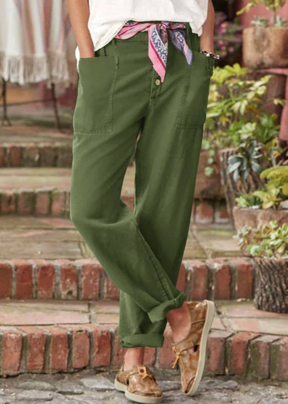 Lorena | Pantalón Chino Casual Mujer Bolsillos Delanteros