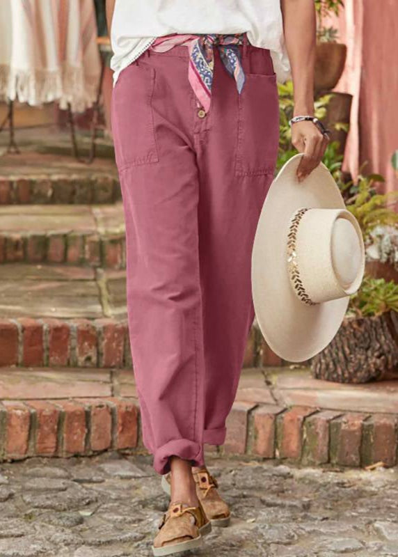 Lorena | Pantalón Chino Casual Mujer Bolsillos Delanteros