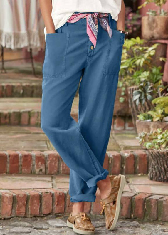 Lorena | Pantalón Chino Casual Mujer Bolsillos Delanteros