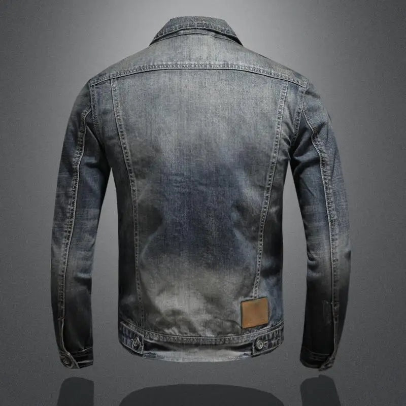Marcos | Chaqueta Vaquera Hombre Vintage Multibolsillos