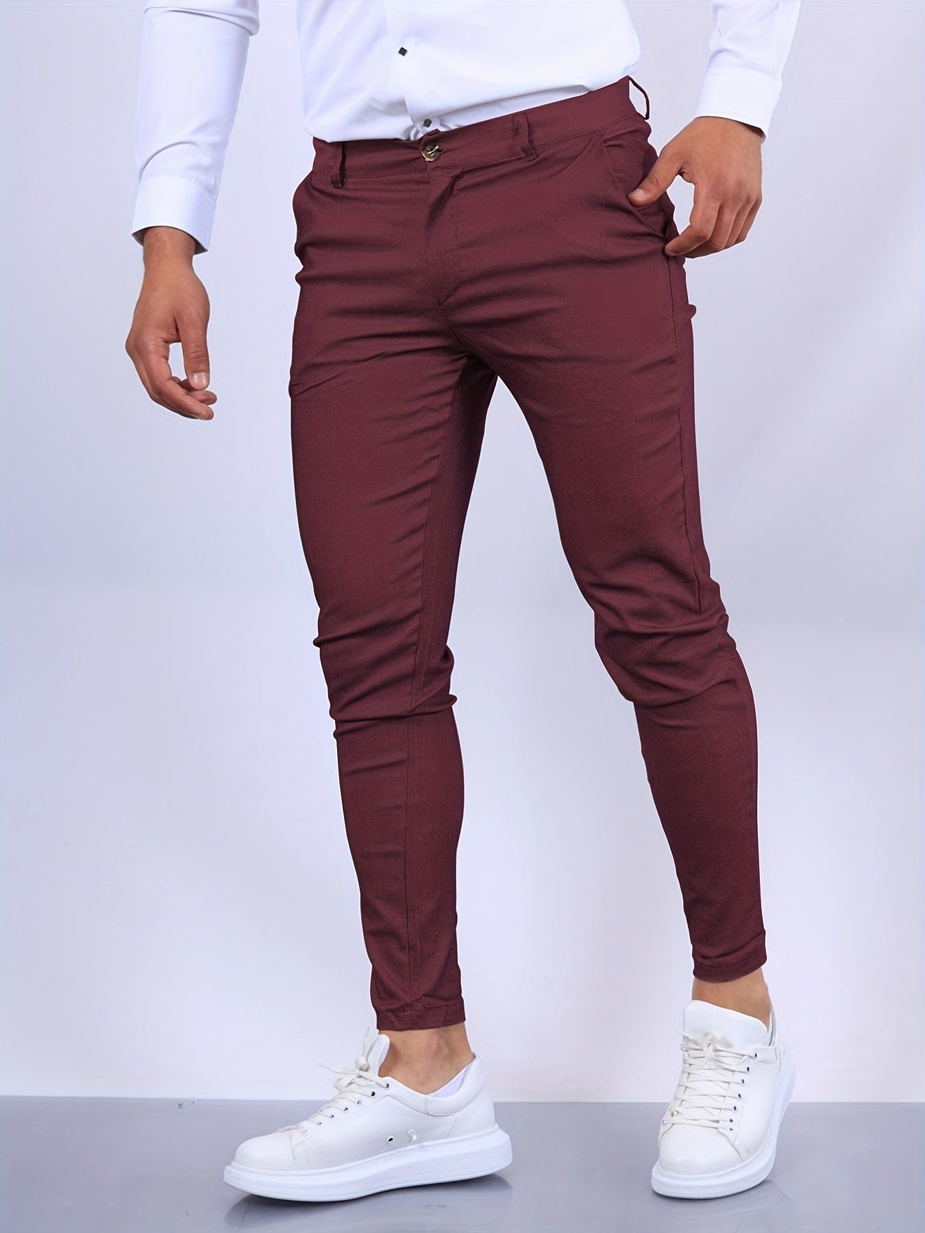 Marcos | Pantalón Chino Slim Fit Hombre Cintura Elástica
