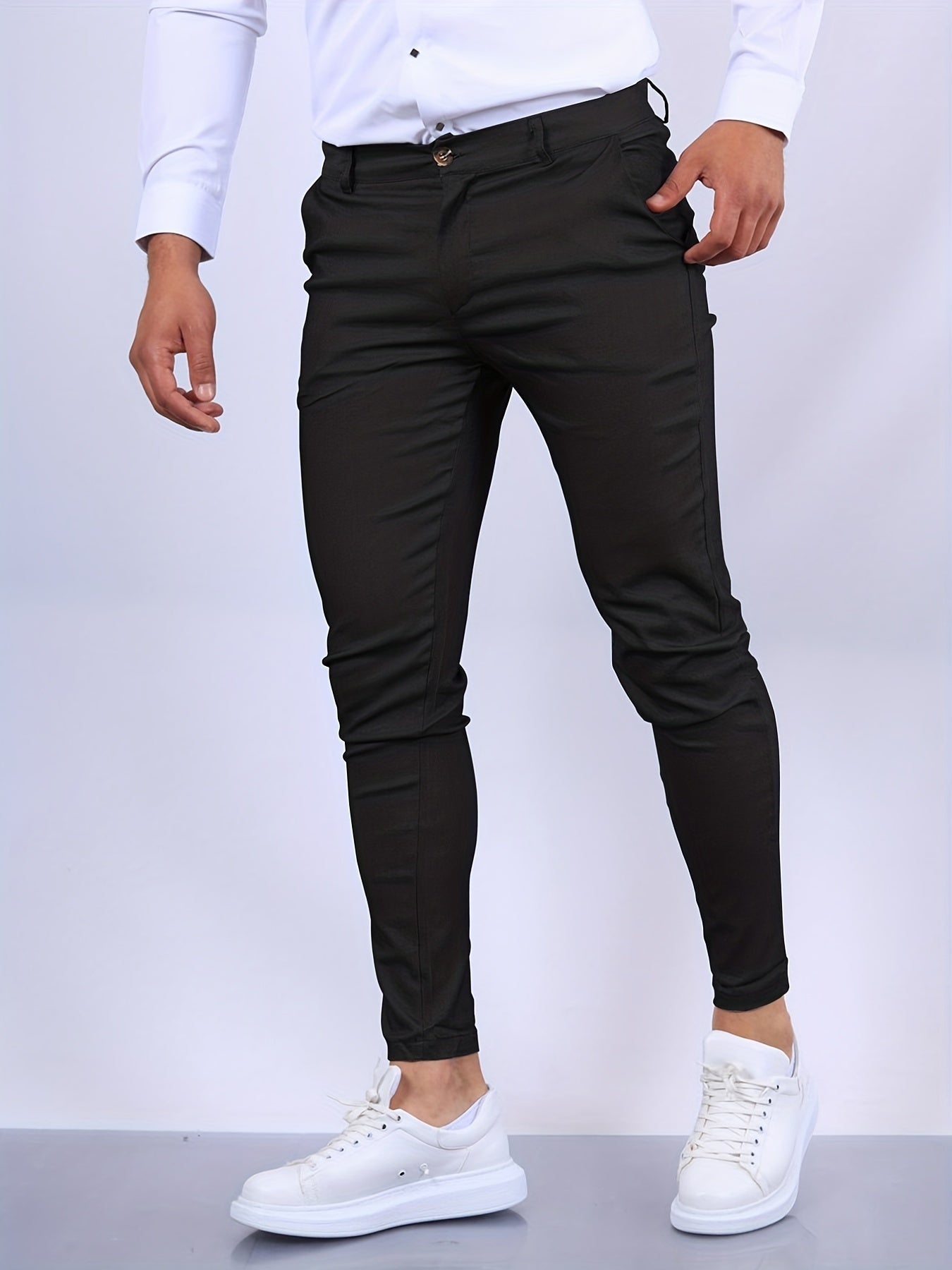 Marcos | Pantalón Chino Slim Fit Hombre Cintura Elástica