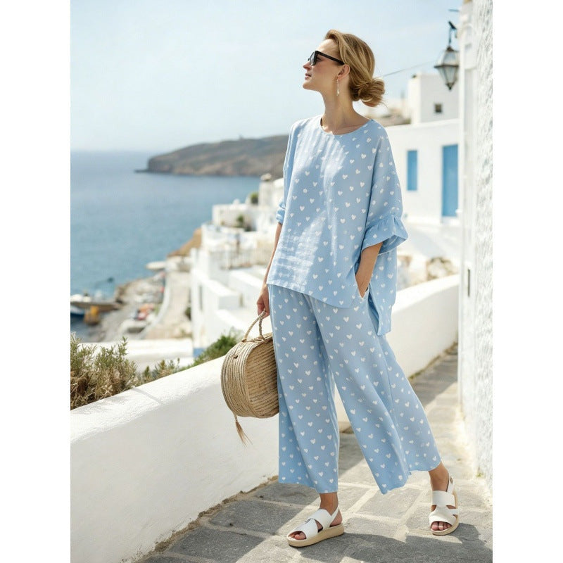 Marina | Conjunto de Dos Piezas Tie Dye Mujer Holgado