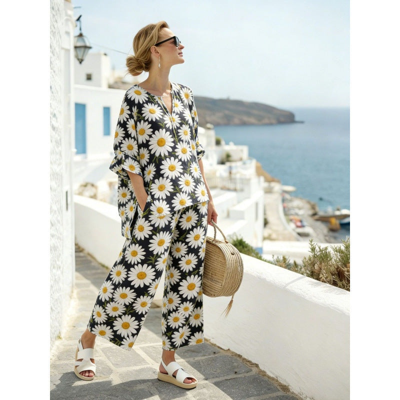 Marina | Conjunto de Dos Piezas Tie Dye Mujer Holgado