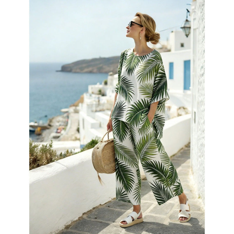 Marina | Conjunto de Dos Piezas Tie Dye Mujer Holgado