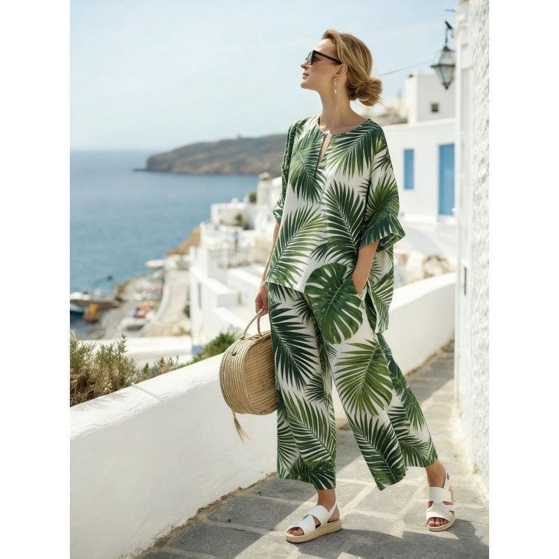 Marina | Conjunto de Dos Piezas Tie Dye Mujer Holgado