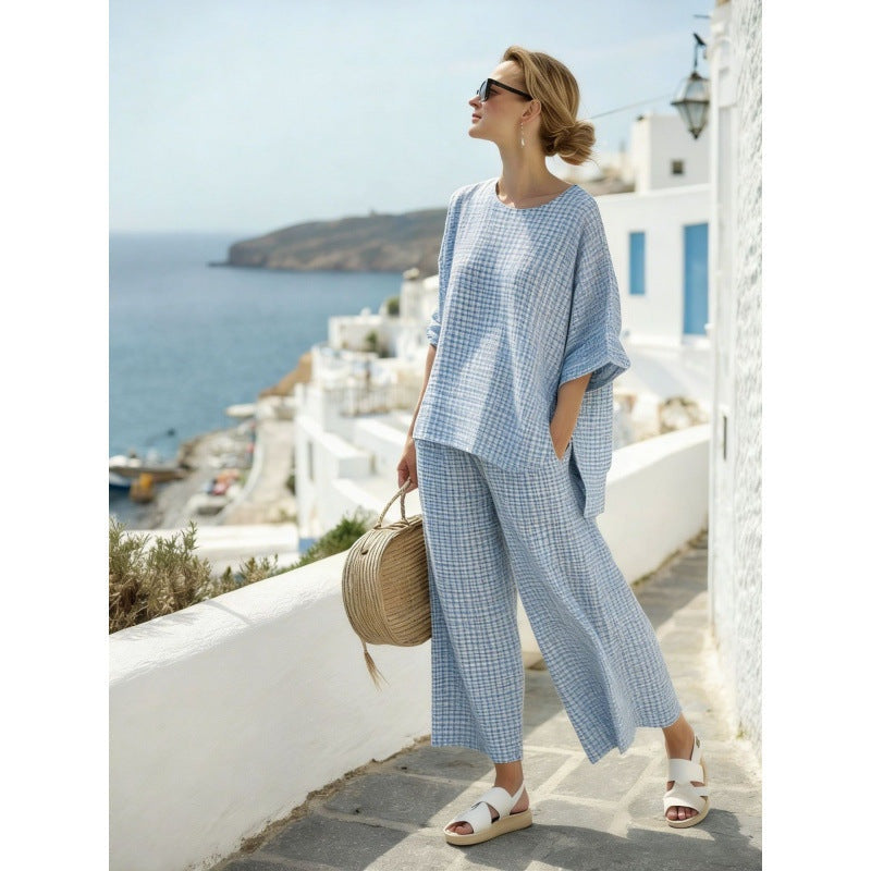Marina | Conjunto de Dos Piezas Tie Dye Mujer Holgado
