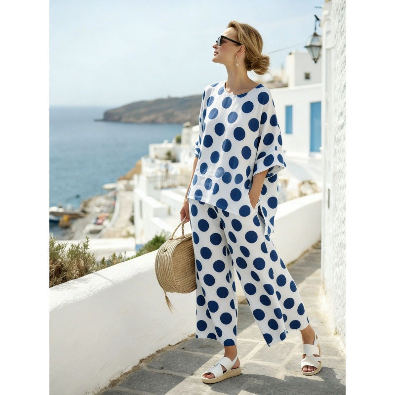 Marina | Conjunto de Dos Piezas Tie Dye Mujer Holgado