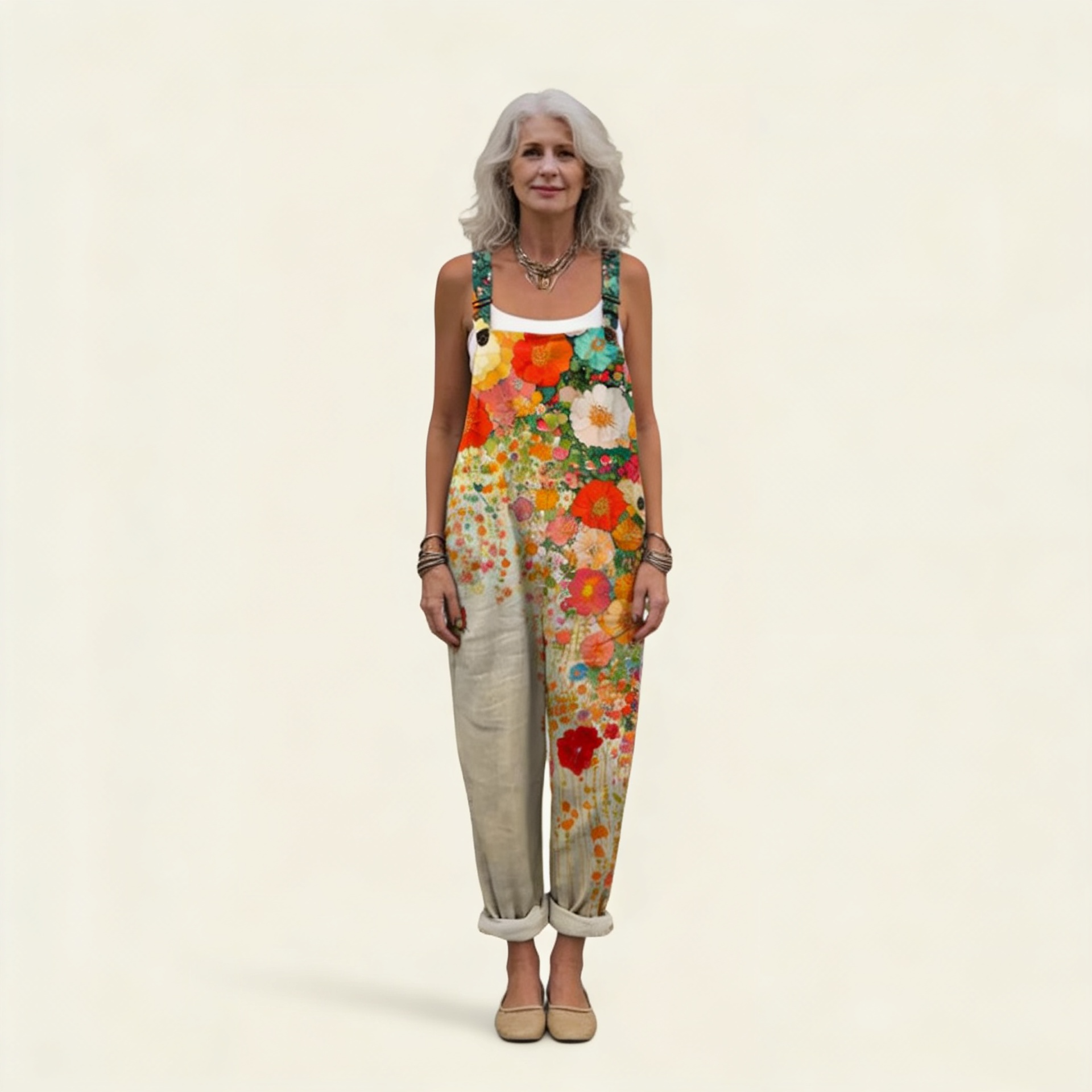 Marisol | Peto Estampado Floral Mujer Corte Amplio