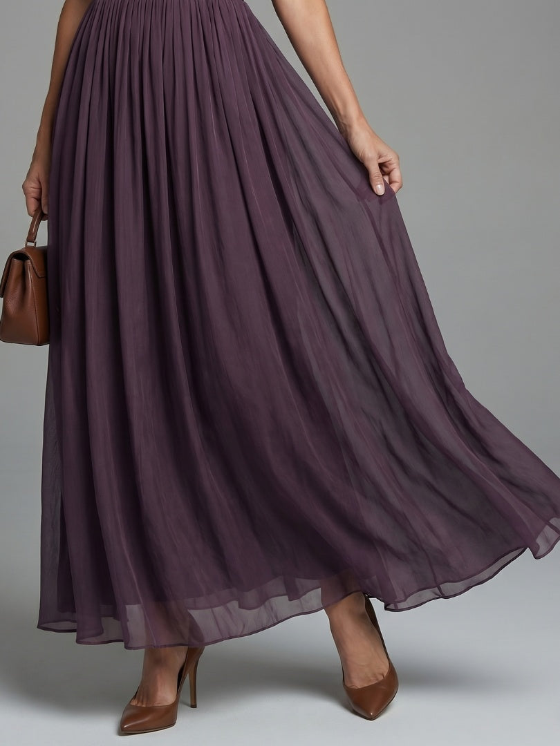 Marisol | Vestido de Madrina Mujer Escote en V Manga Corta