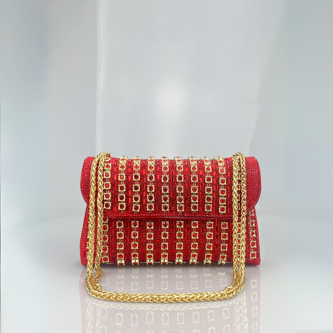 Marta | Bolso de Hombro con Cadena Mujer Brillante Fiesta