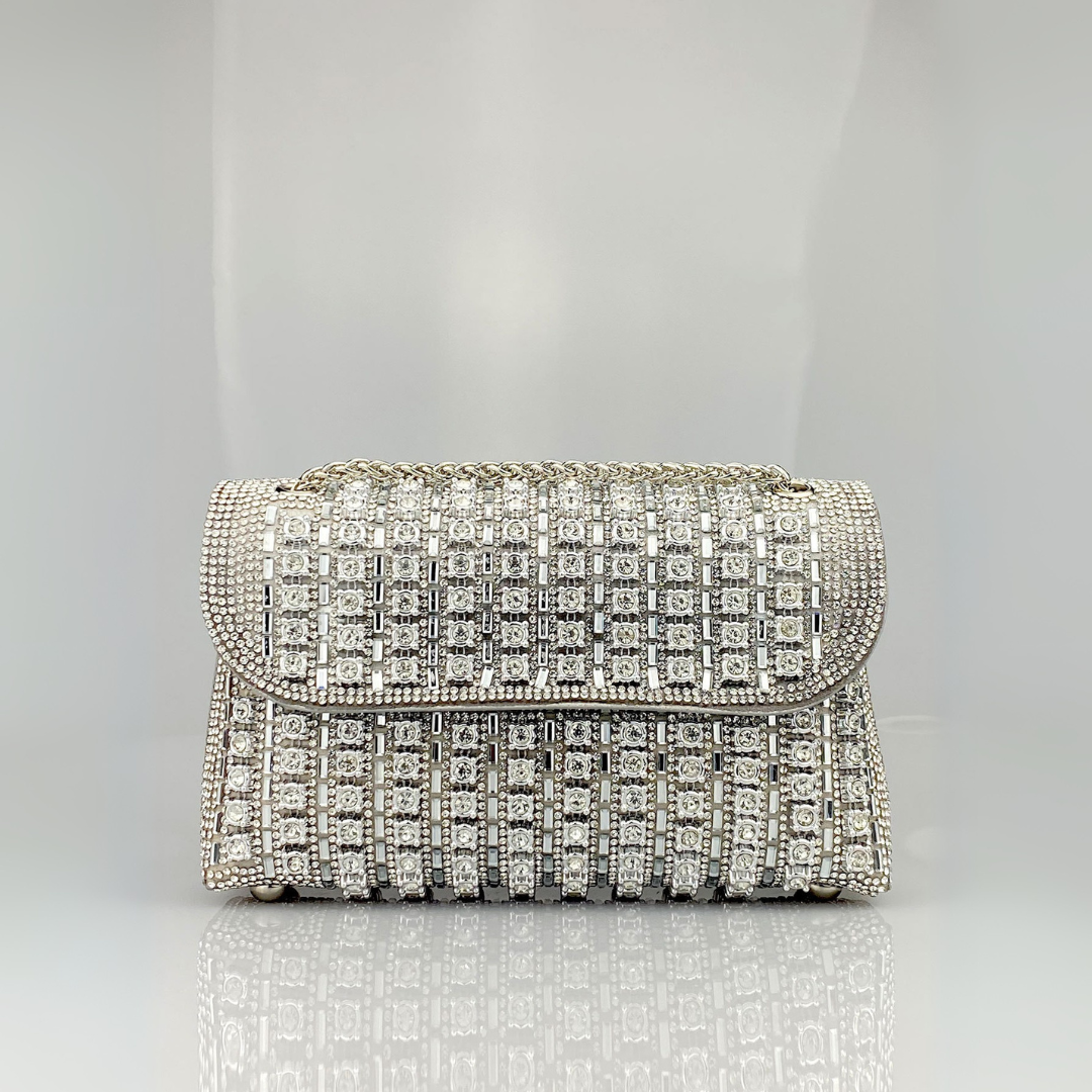 Marta | Bolso de Hombro con Cadena Mujer Brillante Fiesta