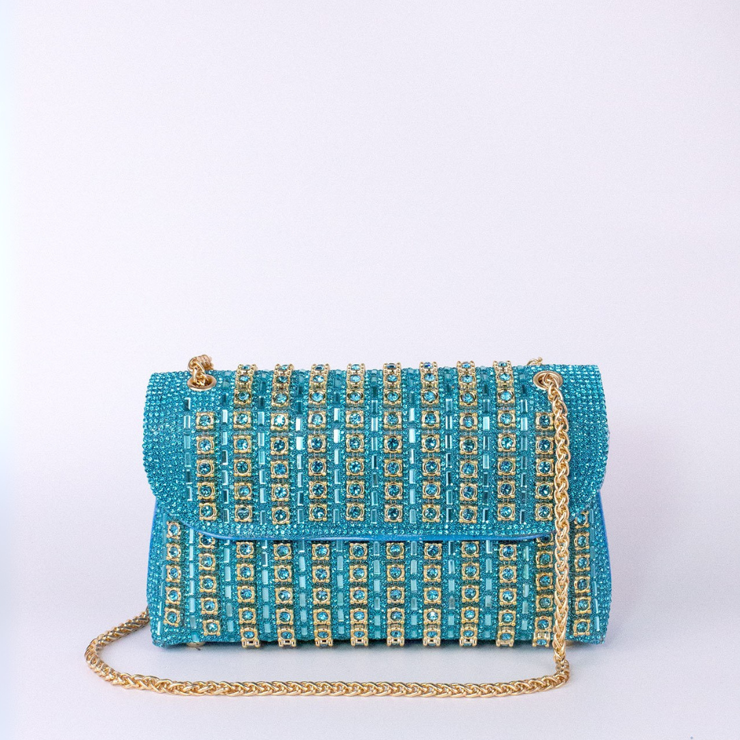 Marta | Bolso de Hombro con Cadena Mujer Brillante Fiesta