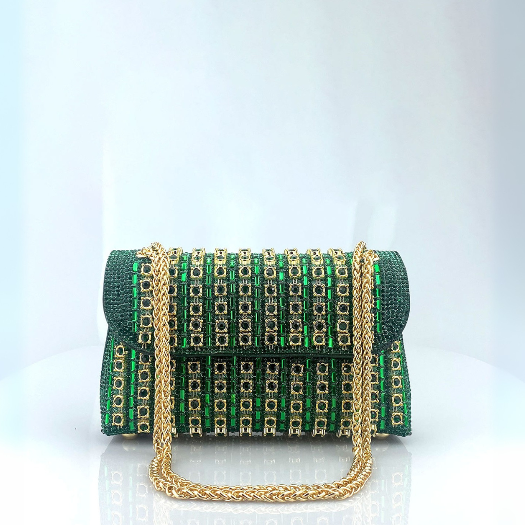 Marta | Bolso de Hombro con Cadena Mujer Brillante Fiesta