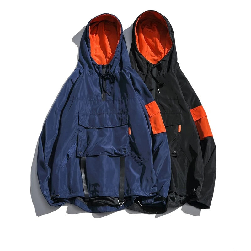 Mateo | Anorak Hombre Impermeable con Capucha Streetwear