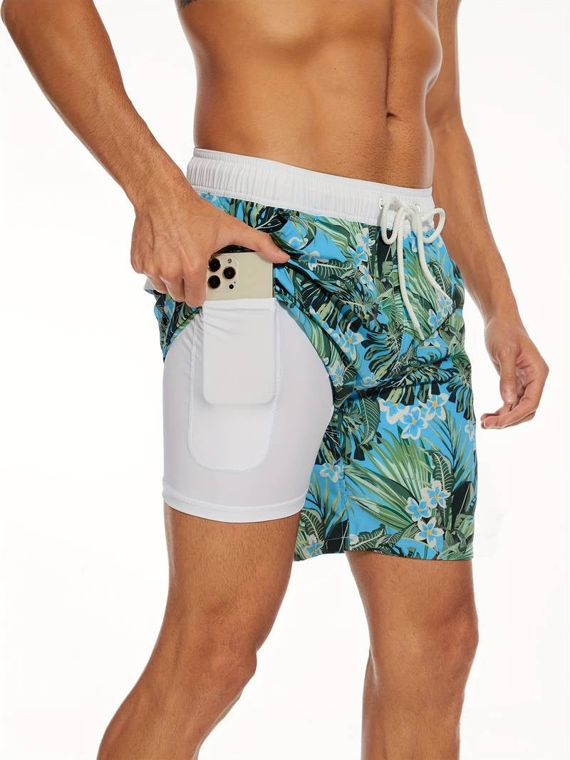 Mateo | Bañador de Hombre Estampado Flamencos Cordón Ajustable