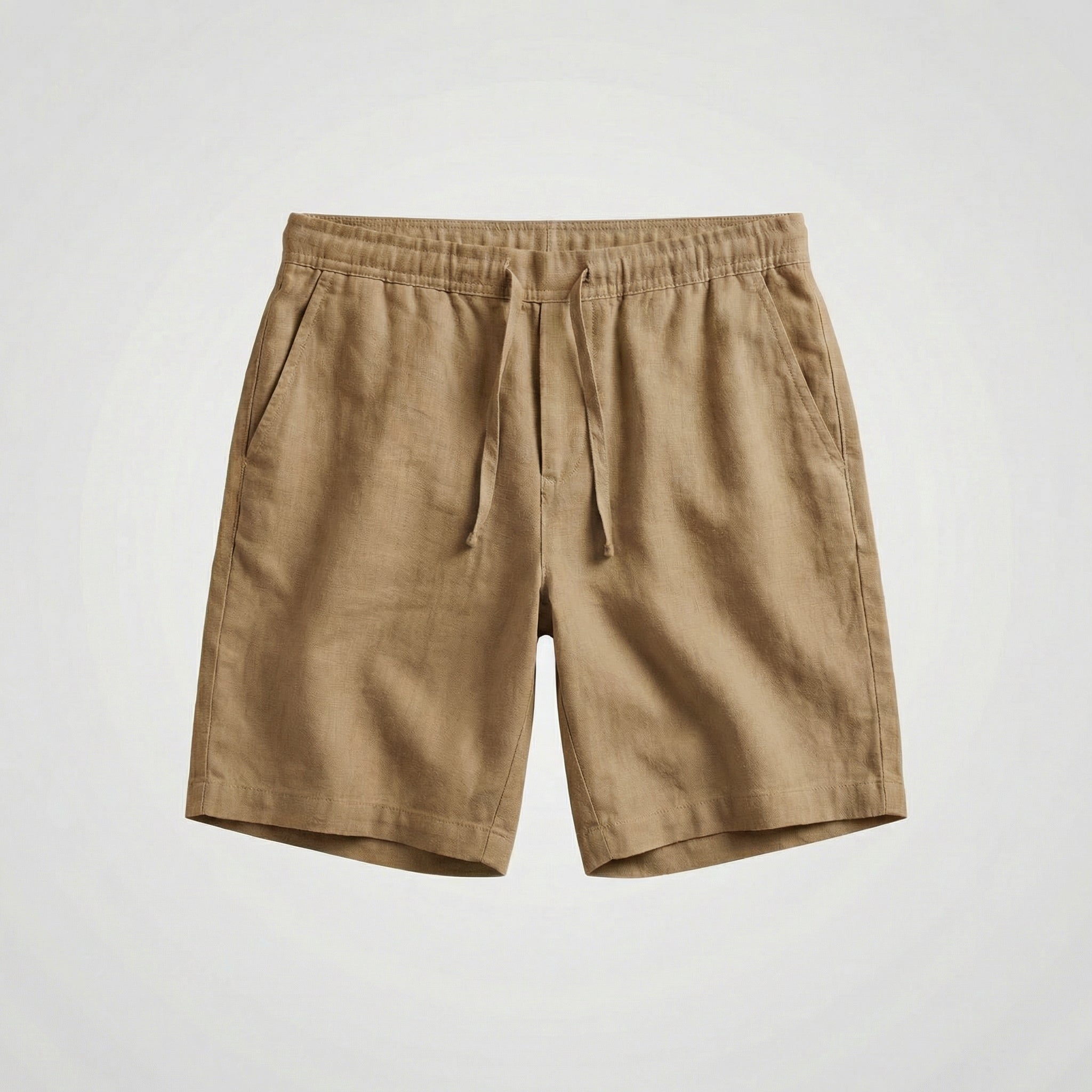 Mateo | Bermudas de Lino Hombre Cintura Elástica Cordón