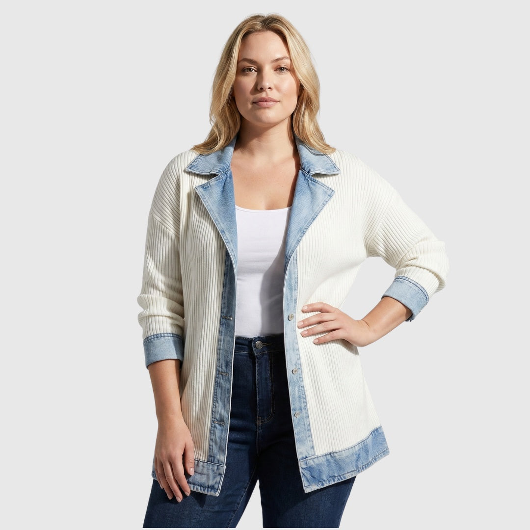 Mencía | Chaqueta de Punto Vaquera Mujer Manga Larga