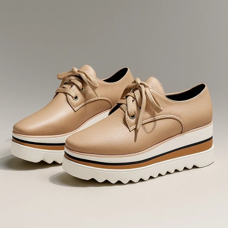 Mireia | Zapatillas de Vestir Oxford Plataforma Mujer Cordones