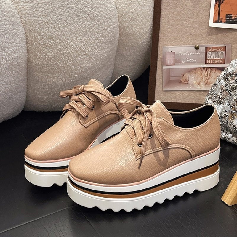 Mireia | Zapatillas de Vestir Oxford Plataforma Mujer Cordones