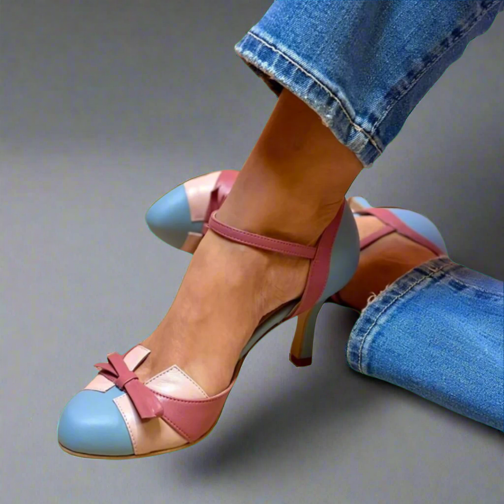 Miriam | Sandalias de Tacón Medio Mujer Pulsera Ajustable