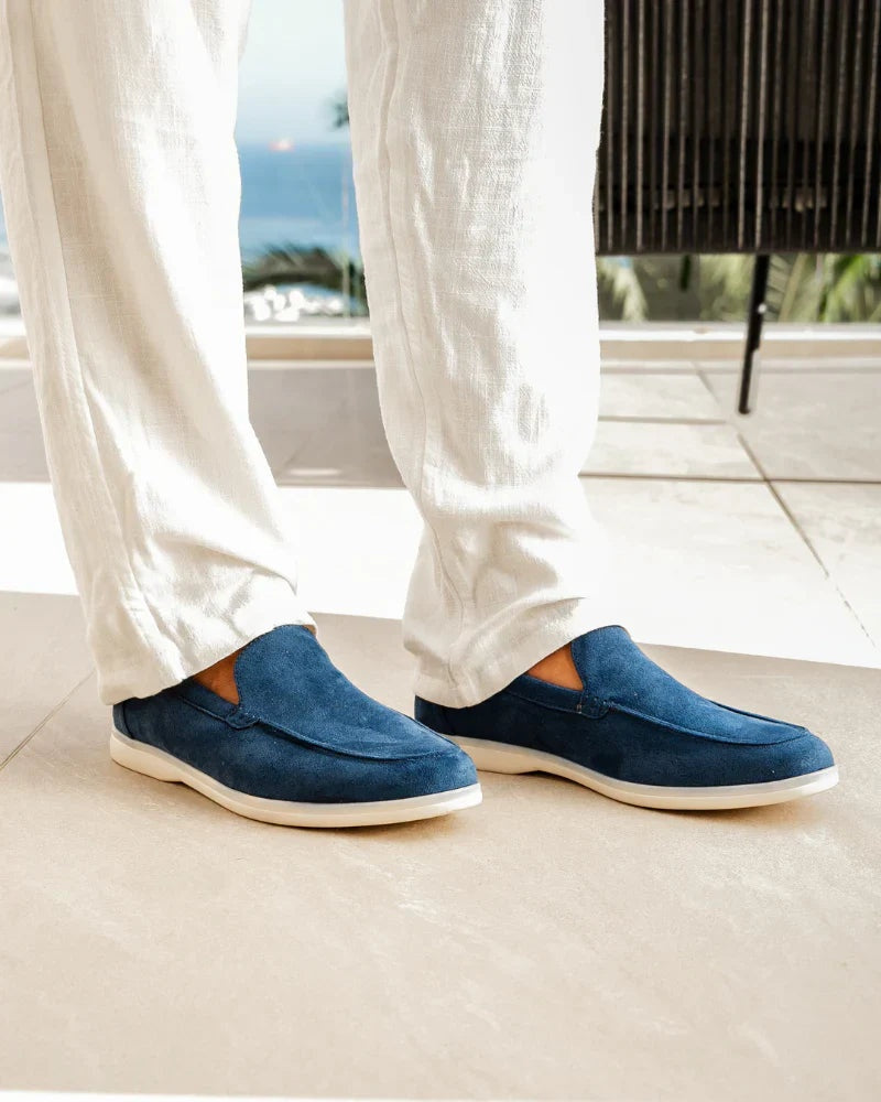 Mocasines Casuales Sin Cordones Hombre Ante