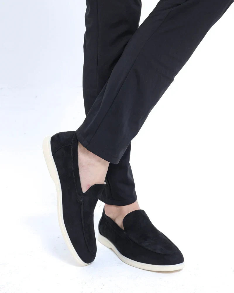 Mocasines Casuales Sin Cordones Hombre Ante
