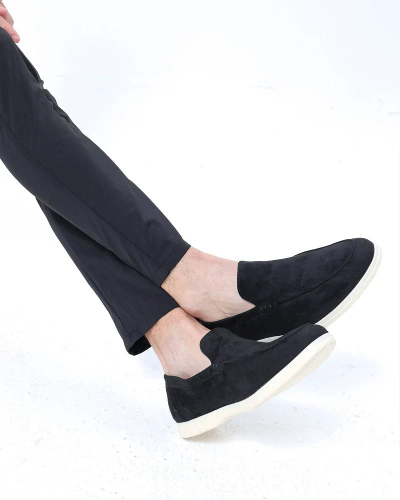 Mocasines Casuales Sin Cordones Hombre Ante
