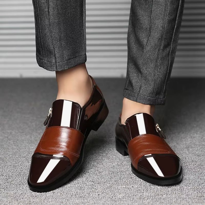 Mocasines de Vestir Hombre Cierre Lateral