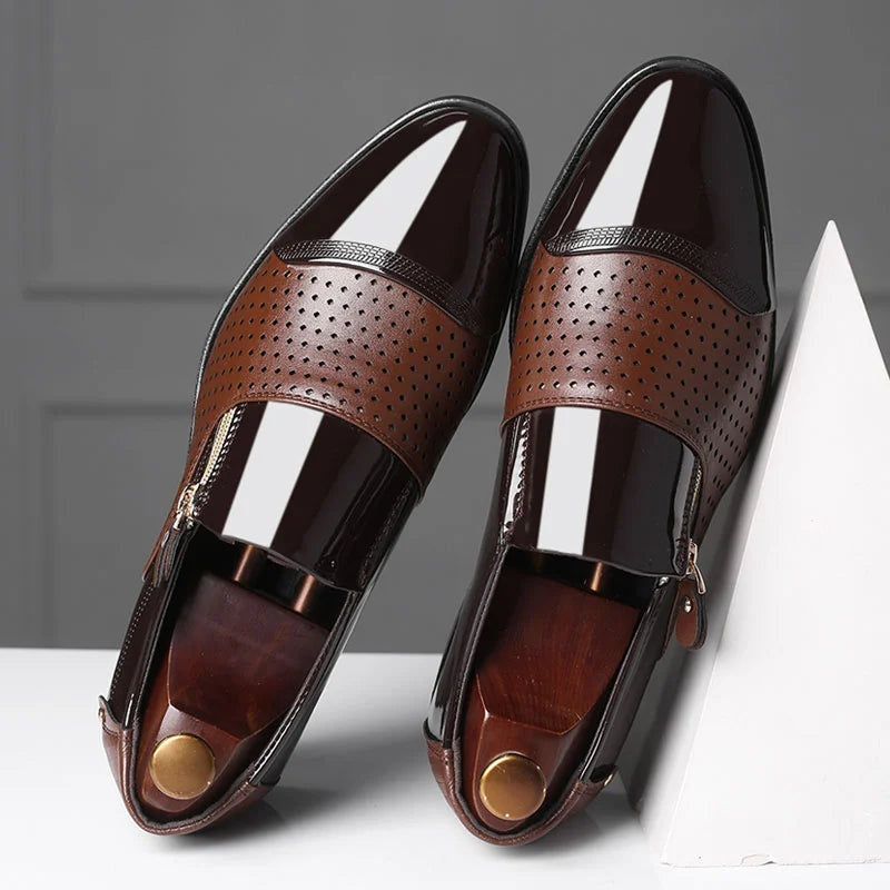 Mocasines de Vestir Hombre Cierre Lateral