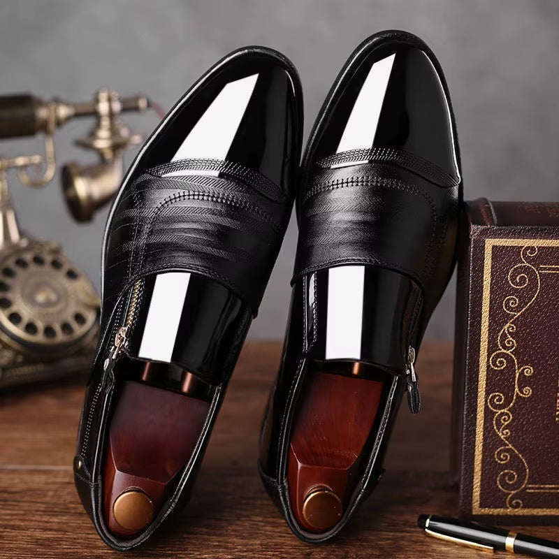 Mocasines de Vestir Hombre Cierre Lateral