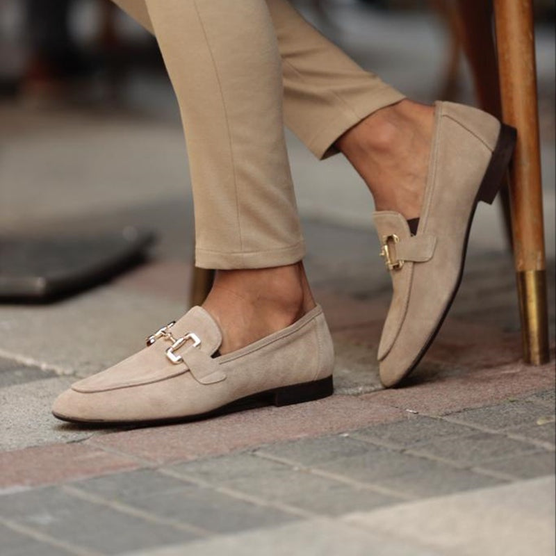Mocasines Sin Cordones con Hebilla Hombre