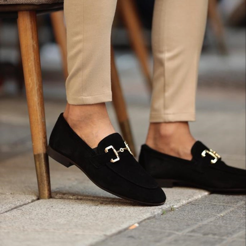 Mocasines Sin Cordones con Hebilla Hombre