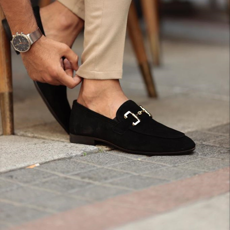 Mocasines Sin Cordones con Hebilla Hombre