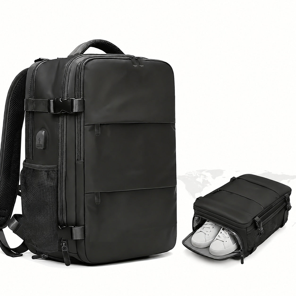 Mochila de Viaje con Compartimento para Zapatos Hombre