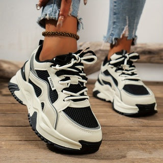 Mónica | Zapatillas de Deporte Mujer Suela Plataforma Cordones