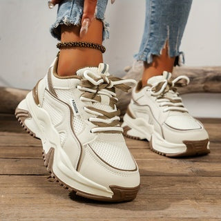 Mónica | Zapatillas de Deporte Mujer Suela Plataforma Cordones