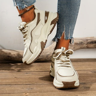 Mónica | Zapatillas de Deporte Mujer Suela Plataforma Cordones