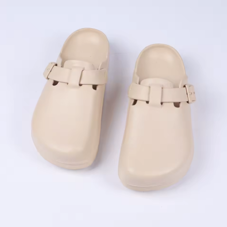 Mules de Goma Mujer Hebilla Ajustable