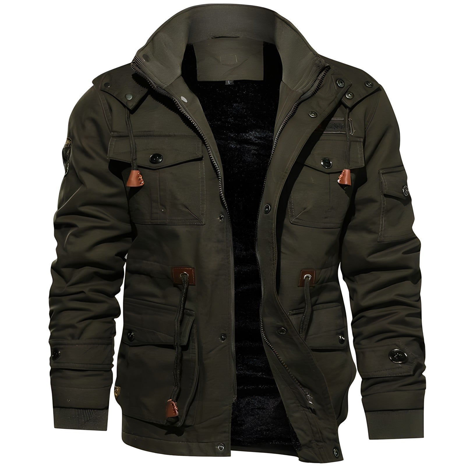 Nacho | Chaqueta Militar Hombre Multibolsillos Forro Interior