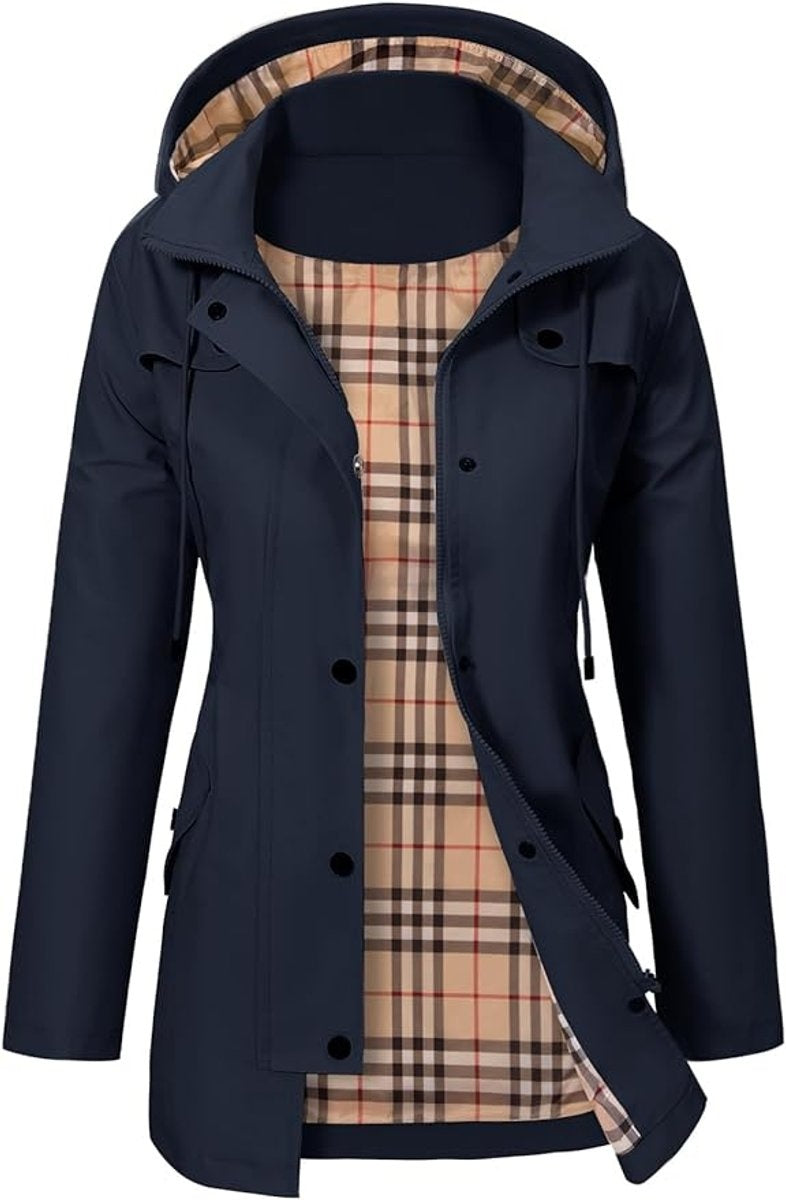 Naia | Anorak Impermeable Mujer con Capucha Cortavientos