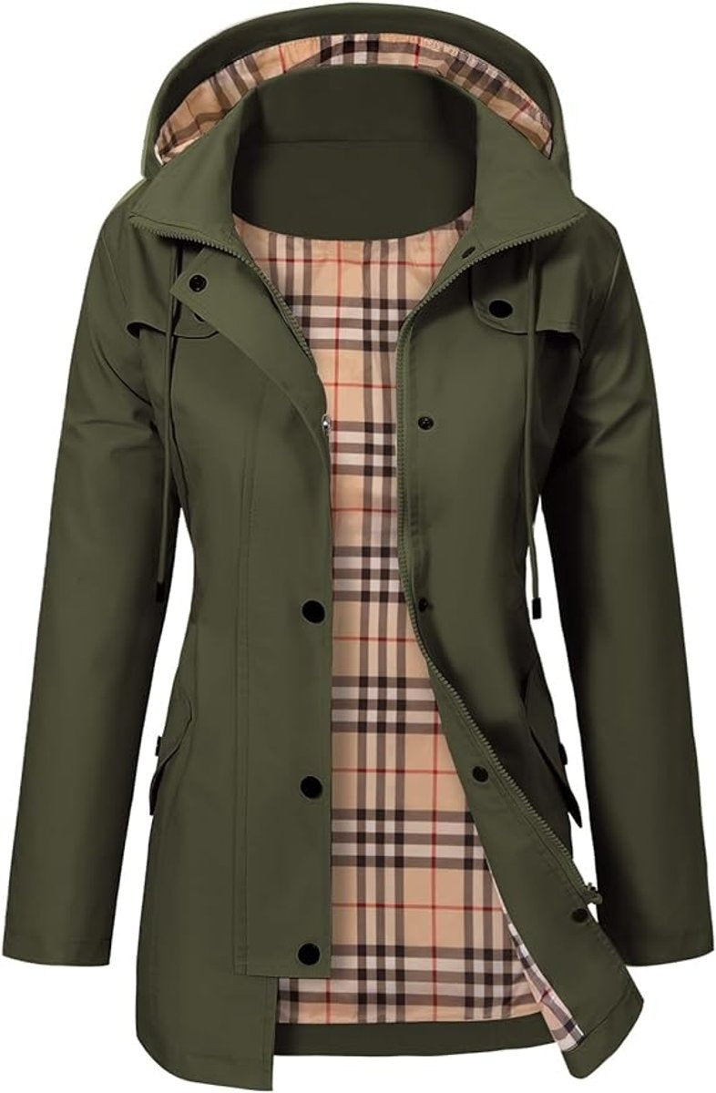 Naia | Anorak Impermeable Mujer con Capucha Cortavientos