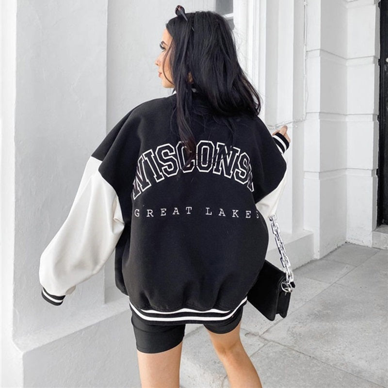 Natalia | Varsity Jacket Mujer Oversized Bordado